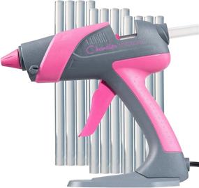 img 4 attached to 🔥 Chandler Tool Hot Glue Gun Kit: Full Size 60 Watt Industrial Hot Melt Gun with 12 Glue Sticks and Patented Stand-Up Base Stand - Perfect for Arts, Crafts, and DIY Projects (Pink)