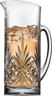 🍹 godinger dublin collection 34oz beverage pitcher carafe and cocktail bar mixing glass logo