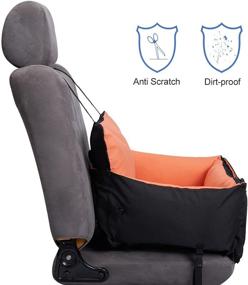 img 2 attached to 🐶 COOLBEBE 2-in-1 Dog Car Bed: Deluxe Puppy Booster Seat + Travel Car Carrier Bed with Safety Leash & Washable Cover - Ideal for Small to Medium Dogs in Any Season