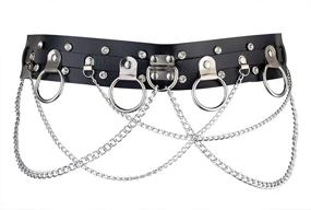 img 4 attached to Wyenliz Womens Leather Harness - Versatile Adjustable Accessory for Belts