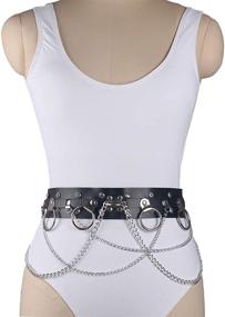 img 3 attached to Wyenliz Womens Leather Harness - Versatile Adjustable Accessory for Belts