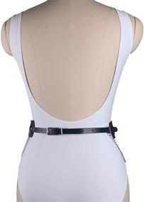 img 2 attached to Wyenliz Womens Leather Harness - Versatile Adjustable Accessory for Belts