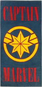 img 1 attached to 👧 Marvel Captain Marvel Kids Towel - Super Soft & Absorbent Cotton Towel, Ideal for Bath, Pool, or Beach Use! (Official Marvel Product)