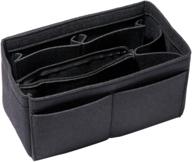 👜 healthlove medium felt insert bag organizer purse organizer - black logo