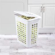 🧺 sterilite 12238004 rectangular lifttop laundry hamper, white, 4-pack: efficient organization for laundry management logo