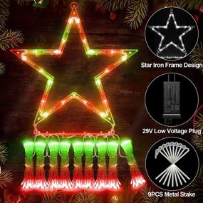 img 2 attached to 🎄 Waterproof Outdoor Christmas Decorations: 344 LED Star Lights with 8 Modes for Xmas Tree, Home, Wedding, Thanksgiving Party, Holiday Wall, and Garden - Easy Installation & Long-lasting Christmas Tree Lights