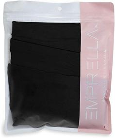 img 1 attached to 🩳 Emprella Slip Shorts: 3-Pack Black Bike Shorts for Yoga – Comfy Cotton Spandex Stretch Boyshorts