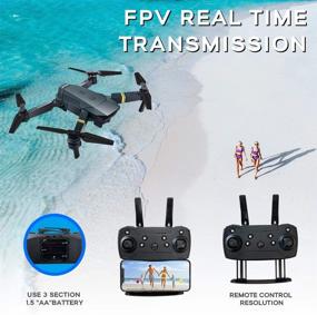 img 1 attached to 🚁 FCONEGY E58 Foldable RC Quadcopter Drone with 1080P HD Camera for Adults - WiFi FPV Live Video, Altitude Hold, Headless Mode, One Key Take Off/Landing