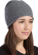 🧣 get cozy in style with fishers finery women's pure cashmere slouchy beanie logo