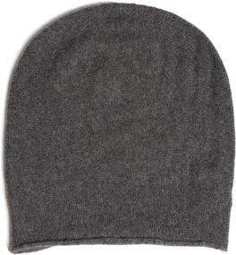 img 1 attached to 🧣 Get Cozy in Style with Fishers Finery Women's Pure Cashmere Slouchy Beanie