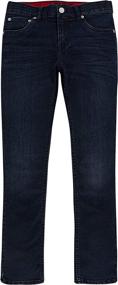 img 2 attached to 👖 Classic Comfort for Boys: Levis Elastic Waistband Jeans Rinse - Shop Now!