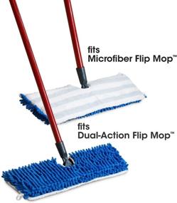 img 1 attached to 2 Pack O-Cedar Dual-Action Microfiber Flip Mop Refills: Dry/Wet Use, Machine Washable Replacement Heads for All Surface Cleaning