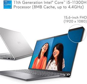 img 2 attached to 💻 Ноутбук Dell Inspiron 15 5510 15,6 дюйма FHD - ноутбук с процессором Intel Core i5-11300H, 8 ГБ оперативной памяти DDR4, 512 ГБ SSD, Windows 10 Home - платиновое серебро (последняя модель)