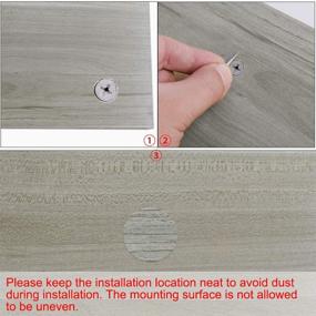 img 2 attached to ✨ Enhance Your Furniture's Aesthetics with uxcell Furniture Desk Table Self-Adhesive Screw Hole Covers Stickers - 54 in 1 Gray