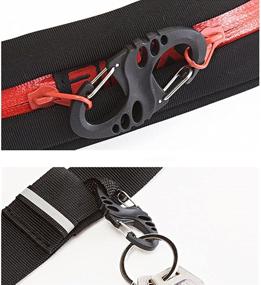 img 1 attached to 🔗 Yueton 18 Pcs 50mm Plastic Clip Snap Hook Keychain Set for Outdoor Activities: Hiking, Camping, Fishing, Backpacking Gear