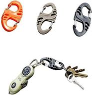 🔗 yueton 18 pcs 50mm plastic clip snap hook keychain set for outdoor activities: hiking, camping, fishing, backpacking gear логотип