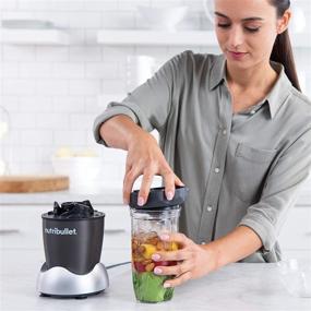 img 2 attached to 🥤 NutriBullet ZNB30100Z Pro 1000 Personal Blender, 32-Ounce, Light Gray" - optimized product name: "NutriBullet Pro 1000 Personal Blender, 32-Ounce - Light Gray