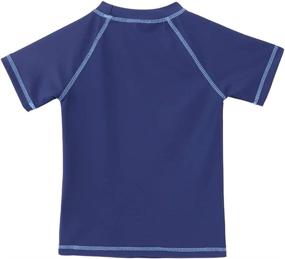 img 1 attached to 🏊 Boys' Short Sleeve Swimwear: Enhanced Athletic Protection for Swimming