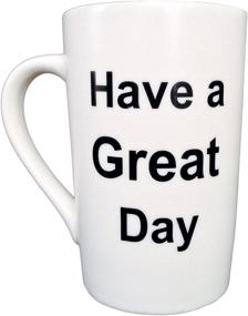 img 1 attached to MAUAG Funny Coffee Mug Christmas Gifts - Have a Great Day Cup White, Best Holiday and Family Gag Gift, 13 Oz