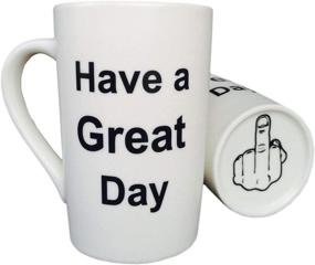 img 2 attached to MAUAG Funny Coffee Mug Christmas Gifts - Have a Great Day Cup White, Best Holiday and Family Gag Gift, 13 Oz