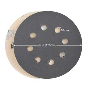 img 3 attached to 🔸 Poliwell 5 Inch 8 Holes Hook & Loop Sanding Discs - Heavy Duty Silicon Carbide 400/600/800/1000/1500/2000 Grit, Ideal for Wet/Dry Grinding and Polishing - 60 Pack