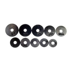 img 1 attached to DANCO Assorted Flat Washer PRO Set, Black, 100-Piece - High-Quality Washers for Versatile Applications