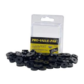 img 4 attached to DANCO Assorted Flat Washer PRO Set, Black, 100-Piece - High-Quality Washers for Versatile Applications
