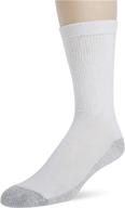 🧦 fruit of the loom men's 6 pack cushioned crew socks: ultimate comfort for daily wear логотип