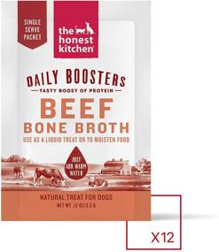 img 3 attached to 🐾 The Honest Kitchen Daily Boosts: Instant Beef Bone Broth Liquid Treat with Turmeric for Dogs and Cats, 12-Pack of 3.5g Sachets - Enhanced for Enhanced Growth and Vitality