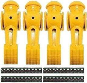 img 2 attached to 🌪 Tornado Foosball Men with Yellow Counter Balanced Pin - Set of 4