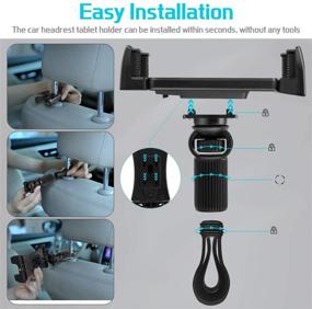 img 3 attached to Headrest Mount Universal Backseat Smartphone Switch Universal