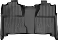 🚗 maxliner 2nd row floor liner for silverado/sierra 1500/2500/3500 crew cab (2007-2014) - black logo