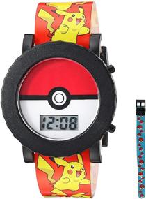 img 3 attached to 🔴 Red Pokemon Boys' Quartz Watch | Plastic Strap | Model POK4049 (18)