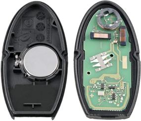 img 2 attached to 🔑 GPPower Car Smart Key Fob Replacement for Nissan Altima 2007-2012 / Nissan Maxima 2009-2014 FCC ID KR55WK48903