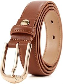 img 4 attached to 👩 Genuine Leather Women's Business Accessories: Elegant Belts by CARDANRO