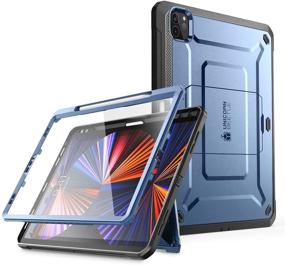 img 4 attached to 🦄 Ultimate Protection for iPad Pro 12.9 Inch (2021/2020) - SUPCASE Unicorn Beetle Pro Series Case with Built-in Screen Protector and Apple Pencil Charging Support