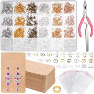 🔧 jewelry making kit: earring hooks, fish hook earrings, earring cards, jewelry plier, earring backs, jump ring - 2000pcs earring supplies for making, repairing, and crafting earrings by anezus logo