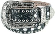 blazin roxx women's leaf pattern and sparkling belt logo