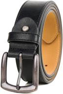 anywalk men's tall black belts: essential accessories for stylish men logo