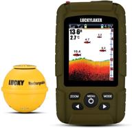 lucky portable sonar fish finder: waterproof handheld wireless fishing finder for boats, kayaks, ice fishing, and sea depths logo