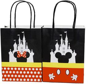 img 3 attached to 🎁 Treat Bags Castle Gift Party Paper Bags with Handle for Birthday Baby Shower Mickey Minnie Theme Party Decorations Supplies - Pack of 12