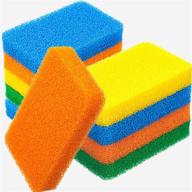 10-piece silicone scrubber sponge: reusable 🧽 soft dish scrubber for effective kitchen cleaning logo