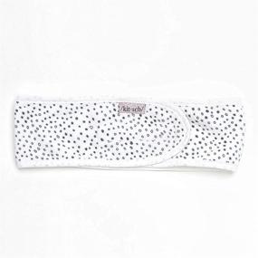 img 1 attached to 🛁 Kitsch Spa Headbands for Women - Makeup Headband, Facial Washing Headband with Ponytail (Micro Dot) - Premium SEO