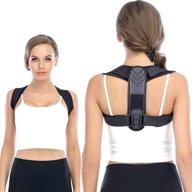 howpenu posture corrector for women and men - adjustable upper back brace for clavicle support and spinal alignment - back support straightener for pain relief in neck, back & shoulder логотип