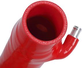 img 2 attached to 🔴 Mishimoto MMHOSE-SUB-08IHRD Red Silicone Induction Hose for Subaru WRX/STI 2008-2014: A Compatible Upgrade