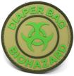 tactical diaper biohazard patch practical logo