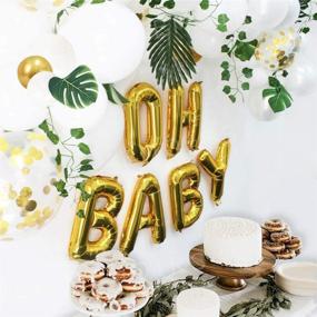 img 1 attached to Украшения для вечеринки в стиле Ola Memoirs Baby Shower - зеленая гирлянда из шаров с декоративным древом плюща, богемная нейтральная тема с искусственными плющевыми лозами, джунгли, сафари, лесная застава, идеально подходят для мальчика или девочки, красивые и стильные украшения.