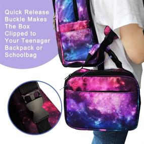 img 2 attached to 🌌 Purple Galaxy School Backpack Bookbag