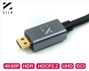 img 3 attached to 🔌 Сверхвысокоскоростной HDMI-кабель 10 бит 4K HD Ethernet - тип A для типа D Micro HDMI-кабеля для 4K-камер, совместим с HDCP2.2