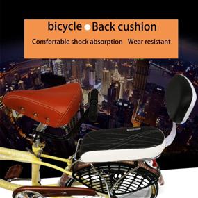 img 2 attached to 🚲 Rear Mounted Child Bike Seat with Cushion, Backrest, Armrests, and Handrail - Together-life Bicycle Rear Seat Cushion Armrest Set Kid Child Carrier